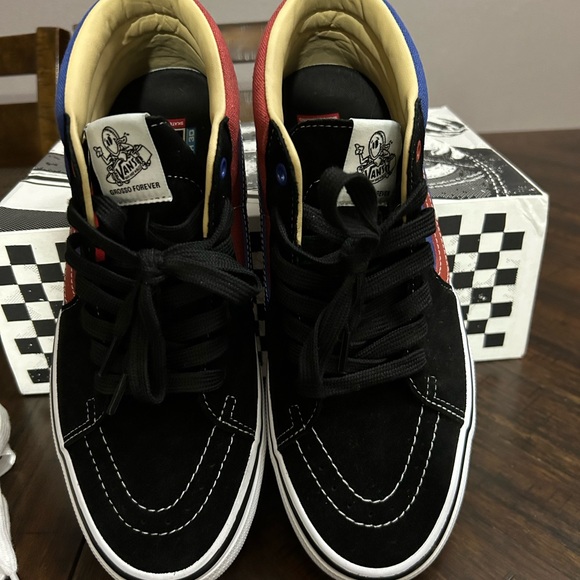 Vans Skate Grosso Mid University Red/Blue Men Size 9.5 - Picture 4 of 13